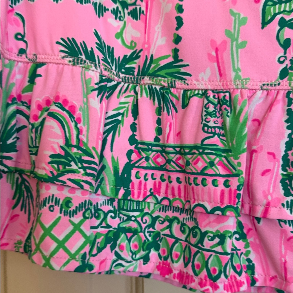 Lilly Pulitzer Palm Print Luxletic Skort- Size M - Picture 2 of 4